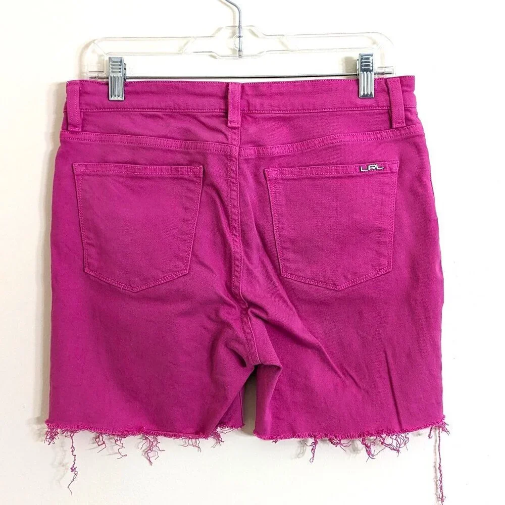 Lauren Ralph Lauren Women's Jean Shorts‎ Fuscia Pink Size 10P